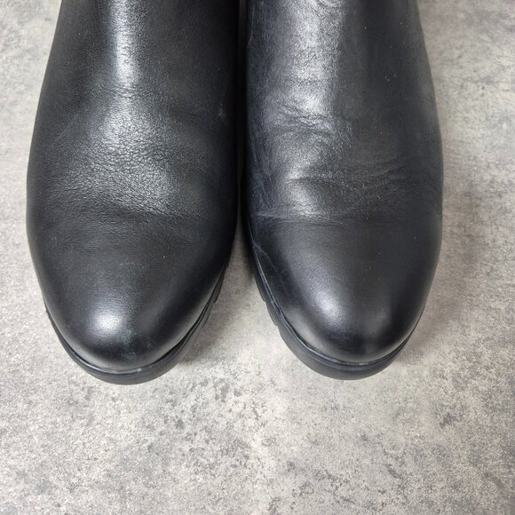 41 Wonders Fly Hija V10 Black Leather Studded Chelsea Boots Size 41 - Picture 5 of 10